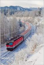 Frhmorgens, und bei -20, fuhr 1044 064 mit IC 534 von Villach nach Wien Meidling.