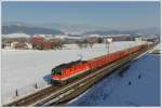 1044 122 mit ihrem 55505 von Zur nach Kd am 30.12.2010 in St. Margarethen bei Knittelfeld aufgenommen.