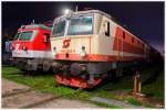 1044.501 + 1046 016 stehen im Eisenbahnmuseum  Das Heizhaus  Strasshof. 
Whrend die 1044.02 als Ersatzteilspender diente, wurde die Prototypenlok 1044.01 1987 zu einer Schnellfahrversuchlokomotive umgebaut und erhielt die Nummer 1044.501, sie erreichte in Tests eine Geschwindigkeit von 241,25 km/h. 2001 wurde sie ausgemustert und ist nun im Eisenbahnmuseum Strasshof zu besichtigen.(Quelle Wikipedia)  Licht am PC eingeschaltet ;O)
5.10.2013