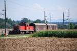 Verschubgterzug Kirchdorf-Linz war am 14.8.2008 zu meiner Freude mit 1063 003 bespannt.