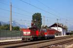 Der letzte Zug in Brixlegg,bestand aus 1063 046-5,welche die kalte & blitzblanke 1044 095-8 nach Innsbruck schleppte (sterreichurlaub 20.08.09) -alle Bilder aus Brixlegg findet ihr in der Kategorie