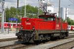 1063 014 fhrt am 22.06.2013 als Lokzug durch den Bahnhof von Bruck/Mur.