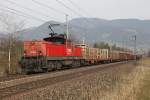 1063.022 mit Güterzug bei Kraubath am 25.03.2015