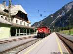 BR 1063 014-3 am 29.07.2004 im Bahnhof Scharnitz.