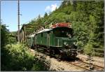 E-Lok 1080.01 fhrt mit Sonderzug R 16413 von Selzthal nach Hieflau.Anlass fr diese Fahrt war das Gesusefest in Johnsbach. Gstatterboden 19.07.2008