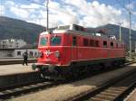 In leuchtendem orange prsentiert sich hier die 1110.505 den   Besuchern des Bahnfestes am 24.