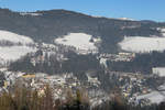 Panoramafoto von Breitenstein mit dem einfahrenden Sdz.