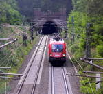 Taurus ÖBB 1116 121 von ÖBB kommt von einer Schubhilfe vom Gemmenicher Tunnel zurück nach Aachen-West.