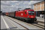 1116 149 mit Güterzug in Passau am 9.07.2019.