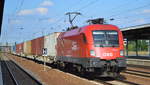 ÖBB - Österreichische Bundesbahnen [A]/Rail Cargo Austria AG mit  1116 099  [NVR-Nummer: 91 81 1116 099-3 A-ÖBB] mit Containerzug am 17.08.20 Bf.