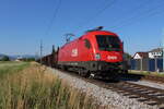 Fast wie neu sieht die 1116 046 aus als sie am 28.6.2021 mit dem GAG48474 in Ramingdorf-Haidershofen stand und auf die Weiterfahrt nach Linz Stahlwerke wartete.