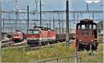 1116 141, 1144 028, 1144 ...und Em 3/3 18838 in Buchs SG. (10.07.2017)