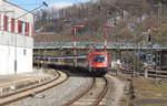 Eine etwas ungewöhnliche Reise (Bild 2).
IC 187 (Stuttgart - Zürich) bei der Einfahrt in den Bahnhof von Horb.

Horb, 21. März 2018