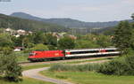 1116 190 mit dem IC 186/ RE 50186 (Zürich HB/Singen(Htw)-Stuttgart Hbf) bei Neufra 2.7.18