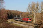 1116 094 mit dem IC 187/RE 50187 (Stuttgart Hbf-Zürich HB/Singen(Htw)) bei Rottweil 18.11.18