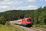 1116 162 und 1116 099 mit dem IC 2387/RE 52387 (Stuttgart Hbf-Tuttlingen) bei Neufra 11.8.19