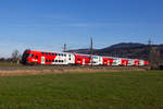 1116-269-2 als S-Bahn mit Dotos in Dornbirn. 16.3.20