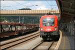 Die 1116 229 hatte am 25.06.07 die Aufgabe den OEC 162  Transalpin  von Wien Westbahnhof nach Buchs (SG) zu bringen und legte in Kufstein einen Zwischenhalt ein.