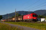 1116 260-1 mit einem Güterzug zwischen Dornbirn und Hohenems.