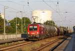 17.06.2020 - Bf Anklam - ÖBB 1116 102 mit Kesselwaggons durch den Bf Anklam.