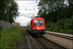 Die Wiener 1116 254 wurde am 27.06.07 mit ca.130 Km/h bei Brannenburg mit einem mir unbekannten OEC Richtung Kufstein geblitzt.