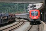 Leider brachte am 28.06.07 keine Railjet Lok den OEC 162  TRANSALPIN  von Wien West nach Buchs (SG), stattdessen brachte die 1116 115 den Zug nach Buchs (SG).