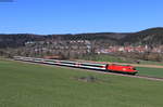 1116 076 mit dem IC 280/RE 50280 (Zürich HB/Singen(Htw)-Stuttgart Hbf) bei Möhringen 23.4.21