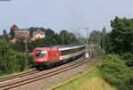 1116 148 mit dem IC 189/RE 50189 (Stuttgart Hbf-Zürich HB) bei Eutingen 20.7.21