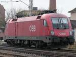ÖBB 116 055 in Pasewalk am 07.01.2023