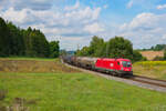 1116 090 ÖBB mit einem gemischten Güterzug bei Beratzhausen Richtung Regensburg, 21.08.2021