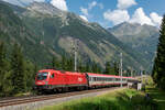 ÖBB 1116.198 mit EC 111  Hohe Tauern  bei Mallnitz auf der Tauernbahn - 14.08.2025