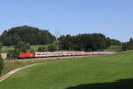 1116 104 war am 19. August 2025 mit einem  EC  bei Vachendorf im Chiemgau auf dem Weg nach München.