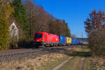 1116 178 ÖBB mit einem Containerzug bei Postbauer-Heng Richtung Nürnberg, 07.03.2022