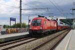 �BB 1116 172 mit dem REX 2527 von Břeclav nach Wiener Neustadt Hbf, am 27.07.2026 in Wien Praterkai.