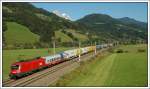 RoLa 41408 von Marburg nach Wels war am 13.98.2007 ab dem Grenzbahnhof zu Slowenien in Spielfeld mit 1116 124 bespannt.