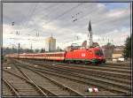 E-Lok 1116 044 bei einer Schlierenwagen berstellung von Villach nach Sigmundsherberg. Knittelfeld 21.2.2008