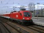 BB Taurus 1116 153-6 mit CNL 13364 Wrgl - Dortmund Hbf. erreicht mit +30 den Bochumer Hbf.(09.03.2008)