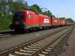 Taurus 1116 237-7 von ITL mit GZ aus Hamm in Richtung Oberhausen
ITL fhrt mit original BB 1116 ,auf dem Taurus befindet sich das
Markenzeichen  Taurus .(09.05.2008) 