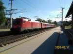 1116 275-7 kommt am 11.08.08 mit R 4288 von Villach Hbf nach Friesach in Krumpendorfer Bf eingefahren.