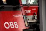 Impression zwischen den markanten Gesichtern der 1116 049 und der Innsbrucker 1144 230.
