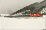 Ein 1116er Tandem fhrt mit einem Erzzug von Eisenerz nach Leoben.