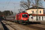 1116 102 mit IC 89 „Leonardo da Vinci“ am 17.01.2009 in Aling.