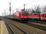 BR 1116 251 mit EC bei Bheimkirchen am 28.02.2009