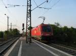 1116 163-5 mit EC 112 von Klagenfurt Hbf nach Frankfurt(Main)Hbf.Am 23.04.09 bei der ausfahrt in Bensheim.