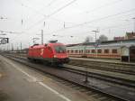 1116-091 am 19.3.2005 beim  Umsetzen  Passau Hbf