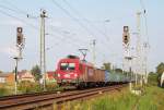 ITL Taurus 1116 234 kommt hier mit einem Gterzug durch Lbbenau/Spreewald gekutscht. 16.07.2009