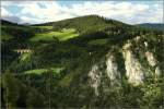 Panorama Semmeringbahn
Eine 1116 & 1142 fahren mit einem Gterzug ber das Wagnergrabenviadukt.Rechts vorne sieht man die Burgruine Klamm.
5.9.2009
