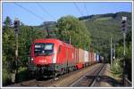 Der KGAG 41102 (Sopron - Passau Gbf) wurde am 21. Juni 2009 mit der 1116 190 traktioniert, die Aufnahme entstand in Hofstatt.