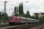 1116 268-2 + 1116 152 -8 mit dem EC 113 in Mnchen Heimeranplatz 30. Mai 2009