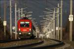 Tele des Tages ;O)
1116 027 mit IC 535  Krnten wasser.reich  von Wien Meidling nach Lienz.
Im Hintergrund ist die Knittelfelder Kirche zu sehen.
21.02.2010